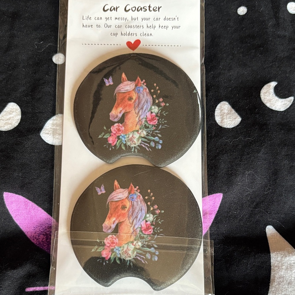 Horse Design Car Coasters